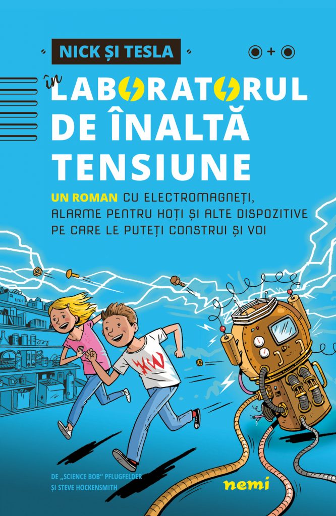 Nick si Tesla in laboratorul de inalta tensiune