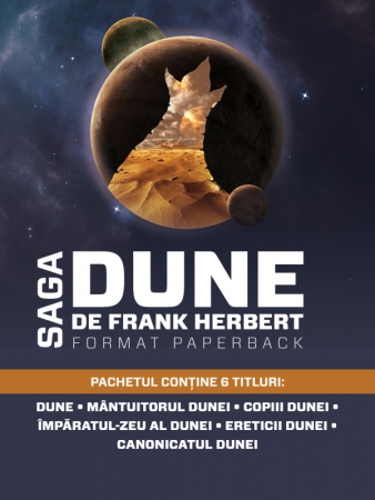 Pachet Seria Dune (paperback) scrisa de Frank Herbert – Cumpara Carti de Science Fiction si Fantasy Online